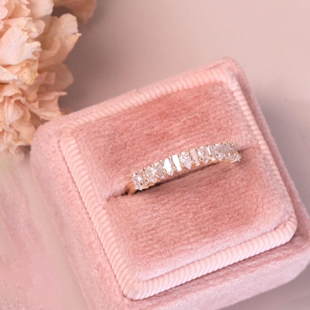 0.37 Karat Trapez Damla Pırlanta Yüzük - DVS Diamonds (1)