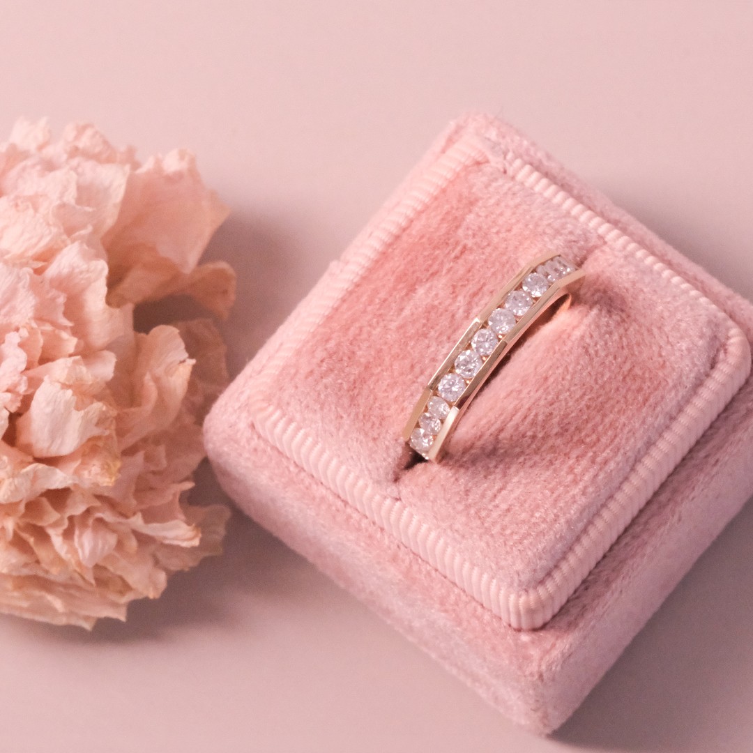 0.80 Karat Bombeli Pırlanta Alyans Yüzük - DVS Diamonds (1)